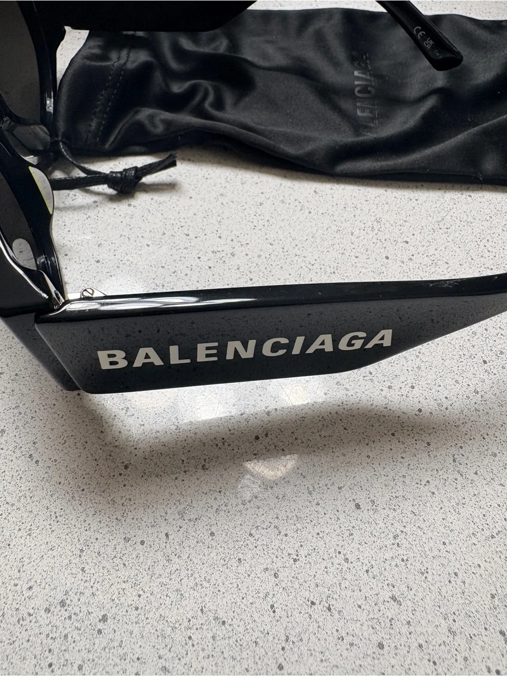 Balenciaga Black Cat-Eye Sunglasses